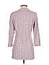 J. McLaughlin Blue 3/4 Sleeve Button-Down Shirt Size S - photo 2
