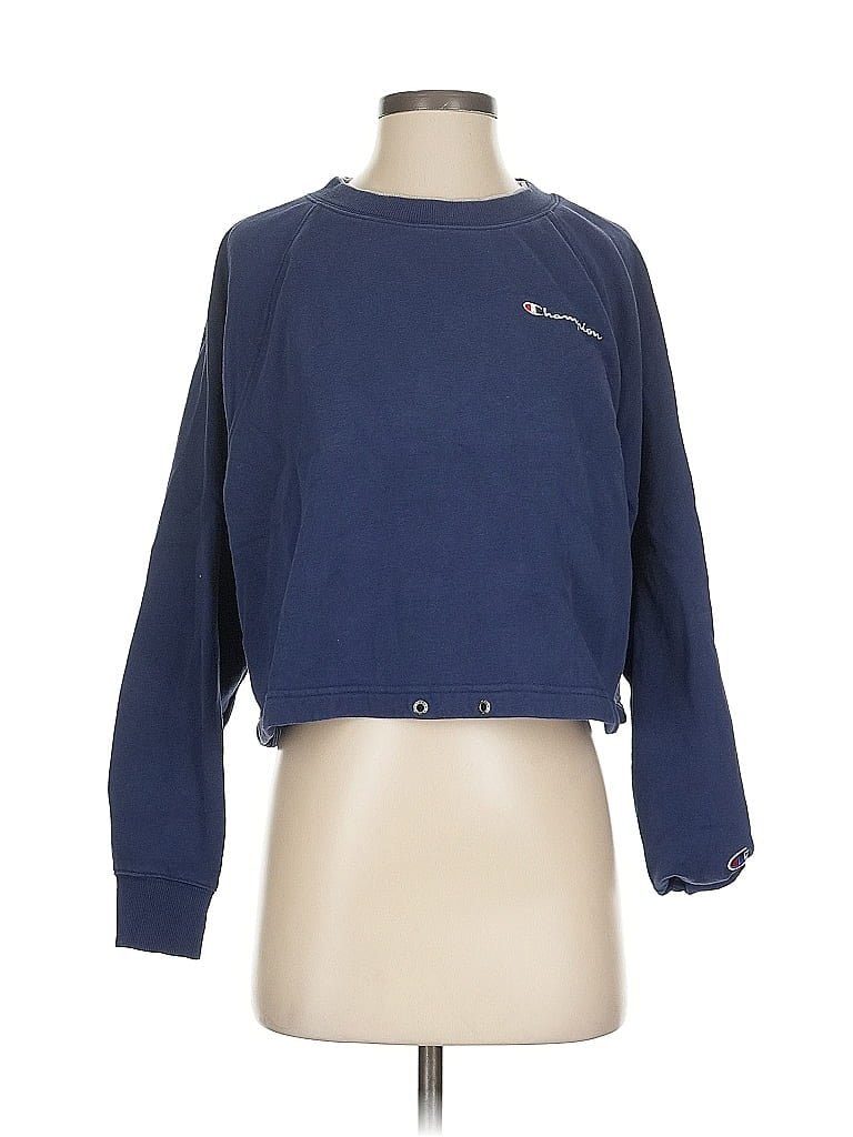 Pre-owned Champion Sweatshirt In Blue