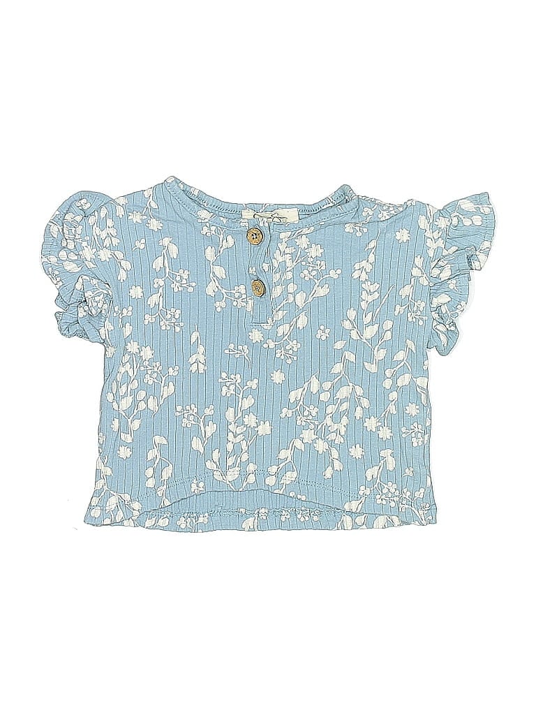 Jessica Simpson Blue Short Sleeve Blouse 9-12 MO / 12 MO - photo 1
