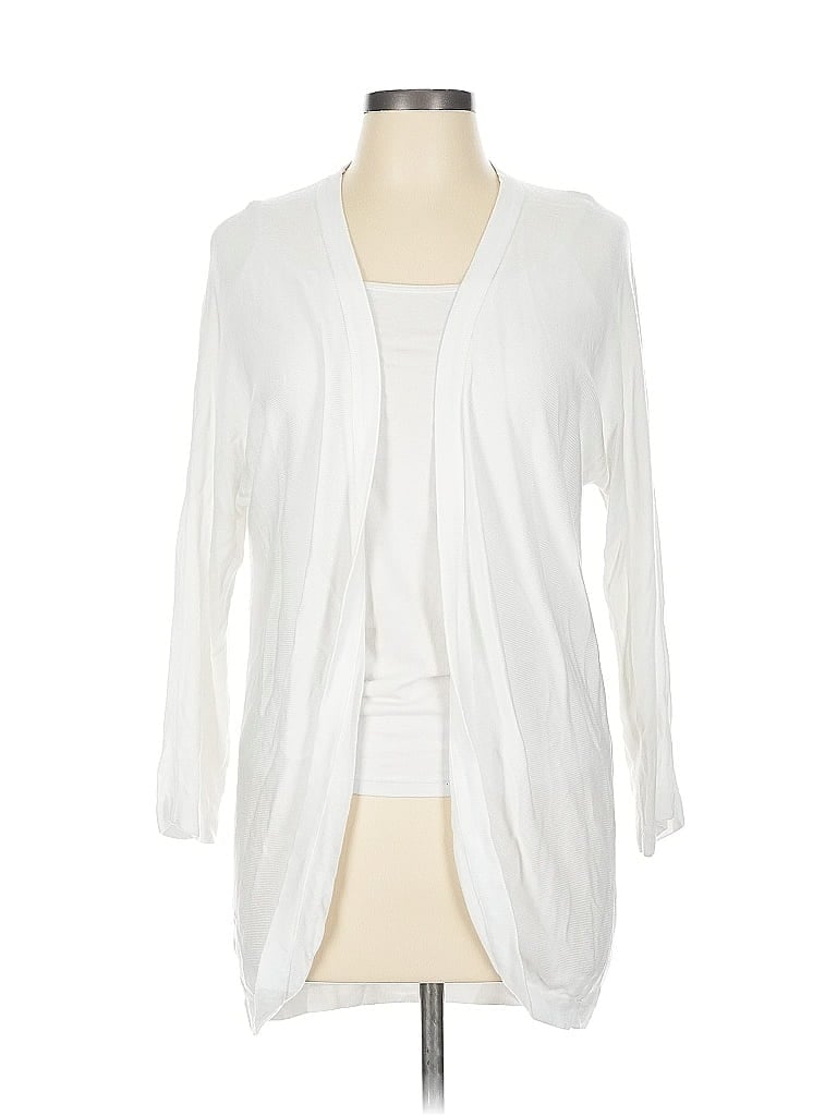 Click to view more detailed imagery on our partner's website Pre-owned Joan Vass Cardigan Sweater In White