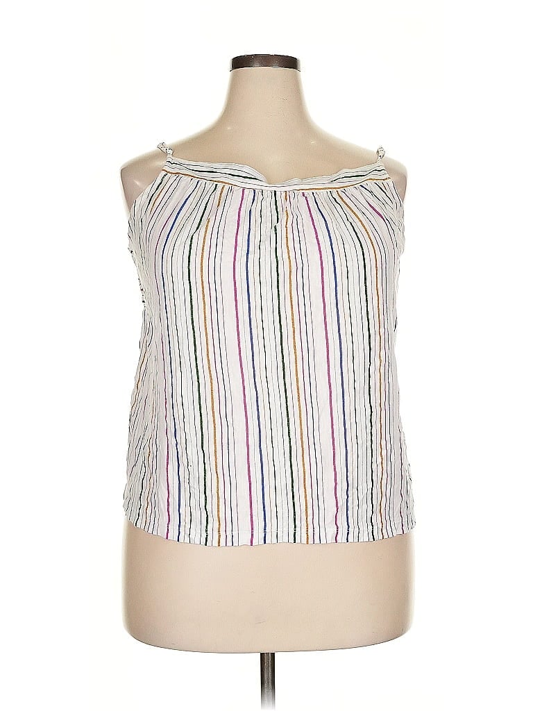 J.Crew White Sleeveless Blouse Size 3X - photo 1