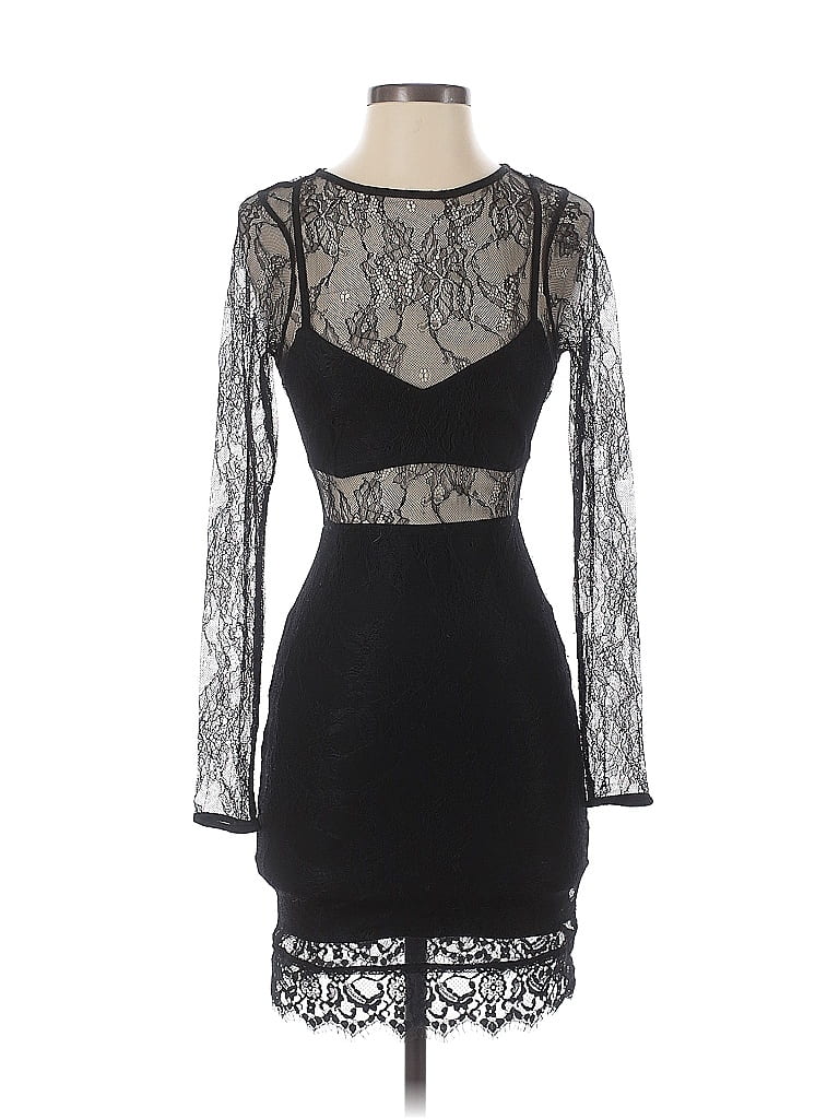 Pre-owned Lovers & Friends Cocktail Dress In Black