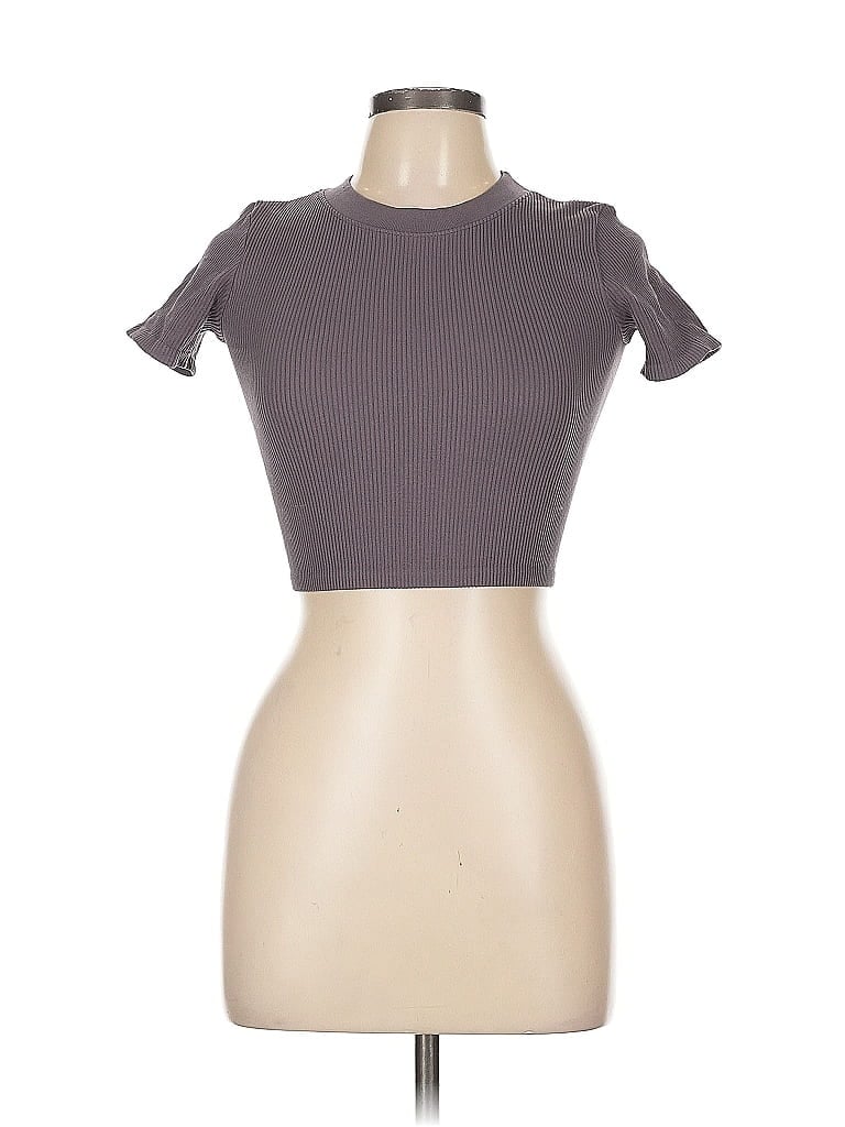 Click to view more detailed imagery on our partner's website Pre-owned Zara Short Sleeve Turtleneck In Gray