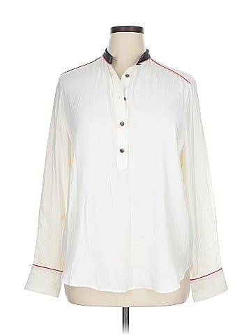 Rag & Bone Long Sleeve Silk Top (view 1)