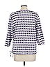 Alfred Dunner Purple 3/4 Sleeve Top Size L - photo 3