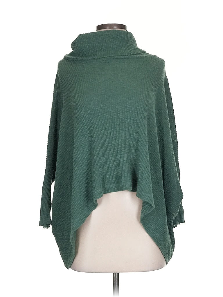Pre-owned Fp Beach 3/4 Sleeve Turtleneck In Green