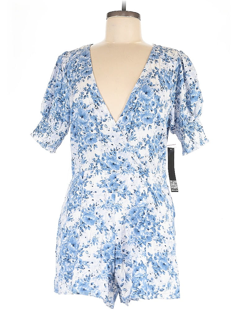 Trixxi Print Blue White Romper Size XL - photo 1