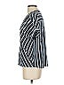 Ellen Tracy 100% Rayon Stripes Blue Short Sleeve Blouse Size S - photo 5