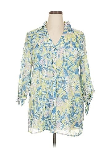Ruby Rd. 3/4 Sleeve Button-Down Shirt (view 1)
