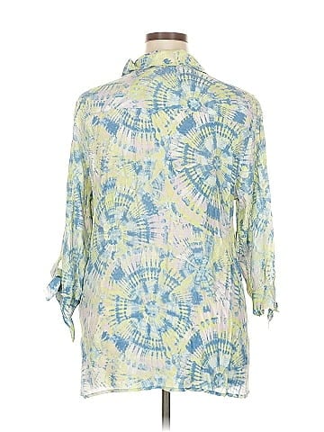 Ruby Rd. 3/4 Sleeve Button-Down Shirt (view 2)