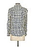 Joie 100% Viscose Checkered-gingham Ivory Long Sleeve Button-Down Shirt Size S - photo 2