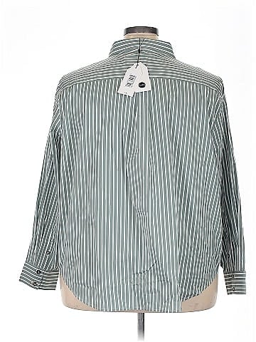 Universal Standard 3/4 Sleeve Button-Down Shirt (view 2)