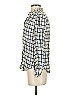 Joie 100% Viscose Checkered-gingham Ivory Long Sleeve Button-Down Shirt Size S - photo 5