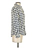 Joie 100% Viscose Checkered-gingham Ivory Long Sleeve Button-Down Shirt Size S - photo 4