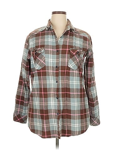 Matchstick Long Sleeve Button-Down Shirt (view 1)