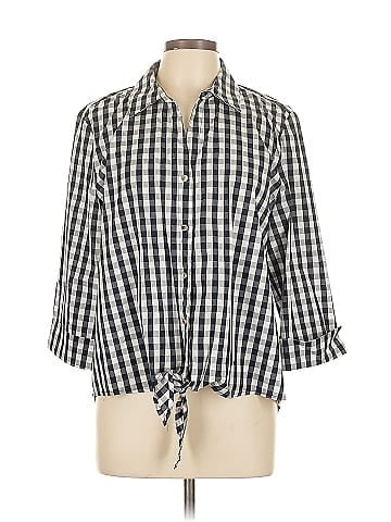 Anne Klein 3/4 Sleeve Button-Down Shirt (view 1)