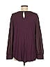Fortune + Ivy 100% Polyester Burgundy Long Sleeve Blouse Size M - photo 2