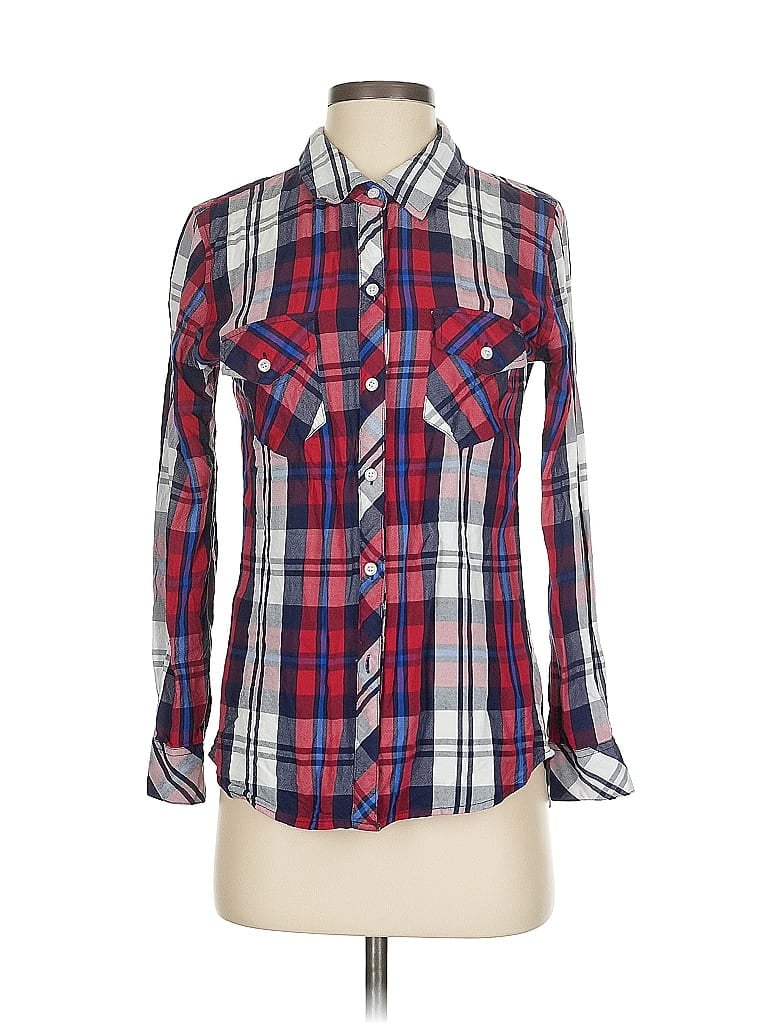Pre-owned Rails Long Sleeve Button Down Shirt In Red