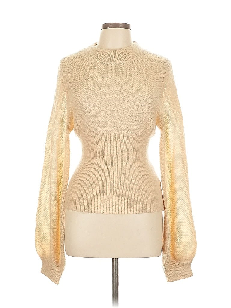Nicholas Gold Turtleneck Sweater Size L - photo 1