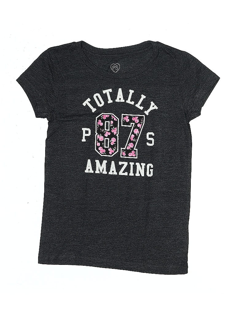 Pre-owned P.s. From Aeropostale Kids' Short Sleeve T-shirt In Gray