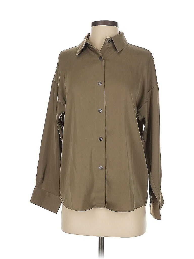 Pre-owned Love, Bonito Long Sleeve Blouse In Brown