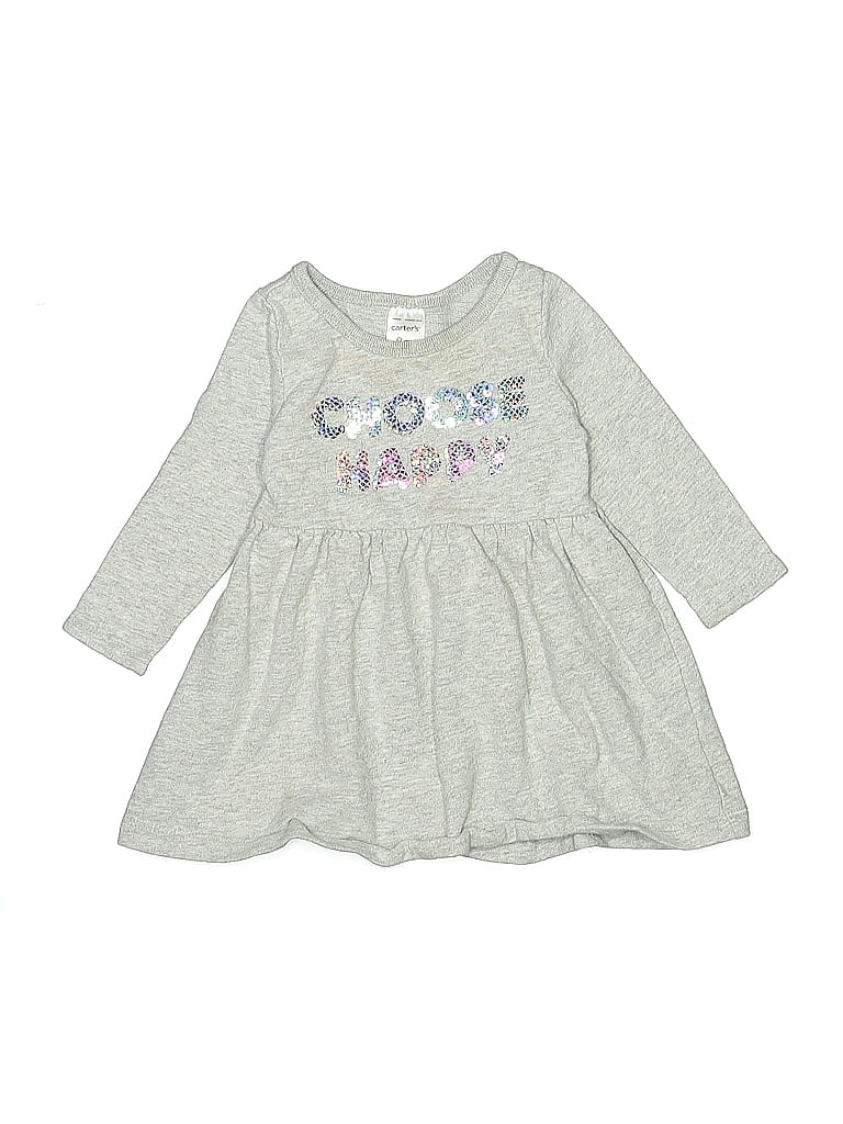 Pre-owned Carter's Babies' Dress In Gray