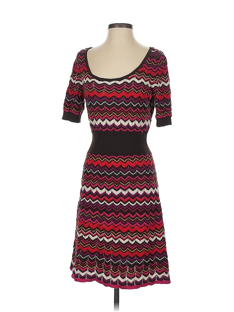 Pre-owned A.n.a. A New Approach Casual Dress In Burgundy