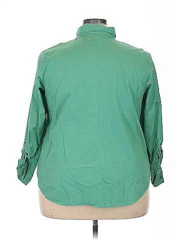 Cj Banks 3/4 Sleeve Button-Down Shirt (view 2)
