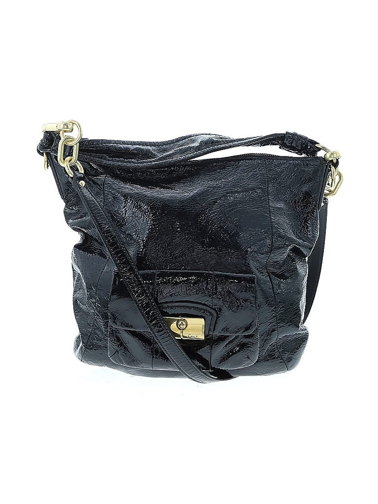 Coach Factory 100% Leather Camo Black Leather Satchel One size - photo 1