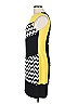 Joseph Ribkoff Graphic Yellow Cocktail Dress Size 10 - photo 4