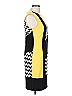 Joseph Ribkoff Graphic Yellow Cocktail Dress Size 10 - photo 3
