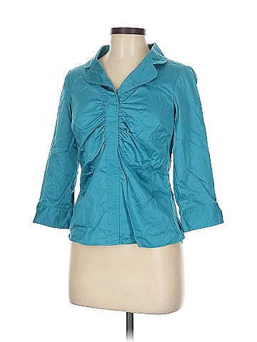 Ann Taylor 3/4 Sleeve Button-Down Shirt (view 1)