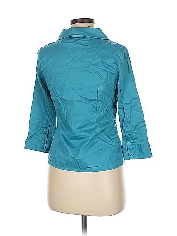 Ann Taylor 3/4 Sleeve Button-Down Shirt (view 2)