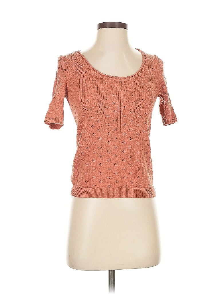 Pre-owned Madewell Cardigan Sweater In Orange