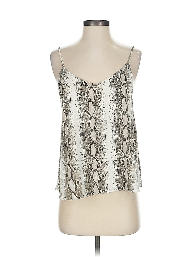 Pre-owned Slate & Willow Sleeveless Blouse In Silver