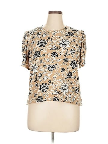 Anne Klein Short Sleeve Blouse (view 1)