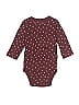Just One You Made by Carter's 100% Cotton Burgundy Long Sleeve Onesie 0-3 MO / 3 MO - photo 2