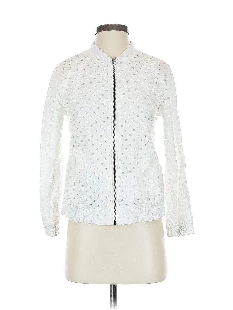 Pre-owned J.crew Factory Store Jacket In White