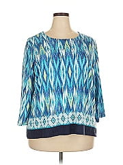 Alfred Dunner 3/4 Sleeve Blouse