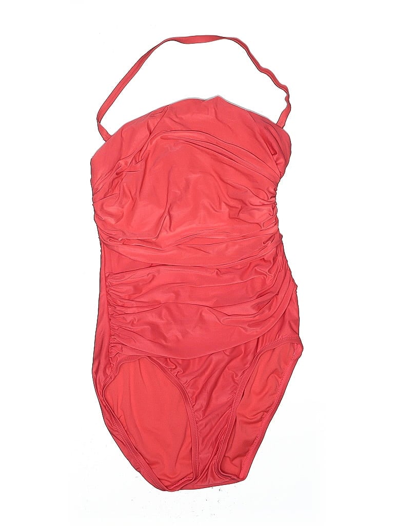 Pre-owned Merona One Piece Swimsuit In Red