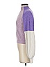 Zaful Color Block Purple Turtleneck Sweater Size S - photo 4