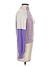 Zaful Color Block Purple Turtleneck Sweater Size S - photo 3