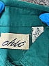 Chio 100% Cotton Teal Long Sleeve Button-Down Shirt Size S - photo 6