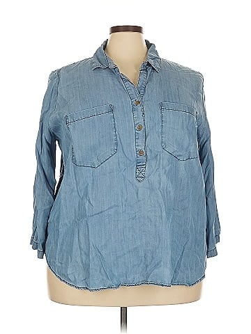 New Leaf 3/4 Sleeve Button-Down Shirt (view 1)