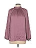 Scoop 100% Polyester Purple 3/4 Sleeve Blouse Size 14 - photo 1