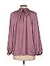 Scoop 100% Polyester Purple 3/4 Sleeve Blouse Size 14 - photo 2