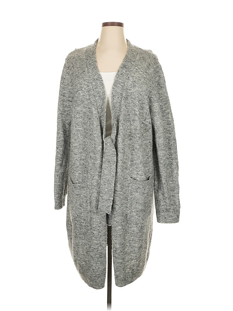 Pre-owned Max Studio Cardigan Sweater In Gray