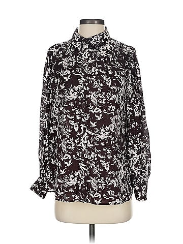 Classiques Entier Long Sleeve Silk Top (view 1)
