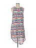 Lush 100% Polyester Graphic Pink Teal Casual Dress Size XL - photo 1