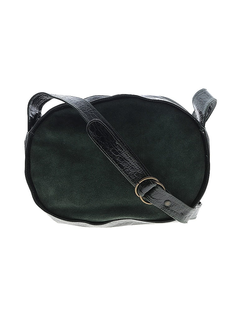 Neiman Marcus 100% Leather Green Leather Crossbody Bag One size - photo 1